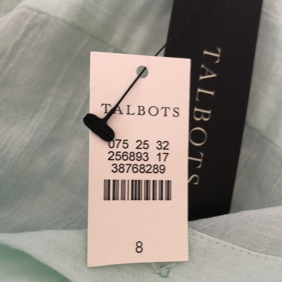 Talbots Pale Green Gossamer Thin Cotton Top - Picture 13 of 13